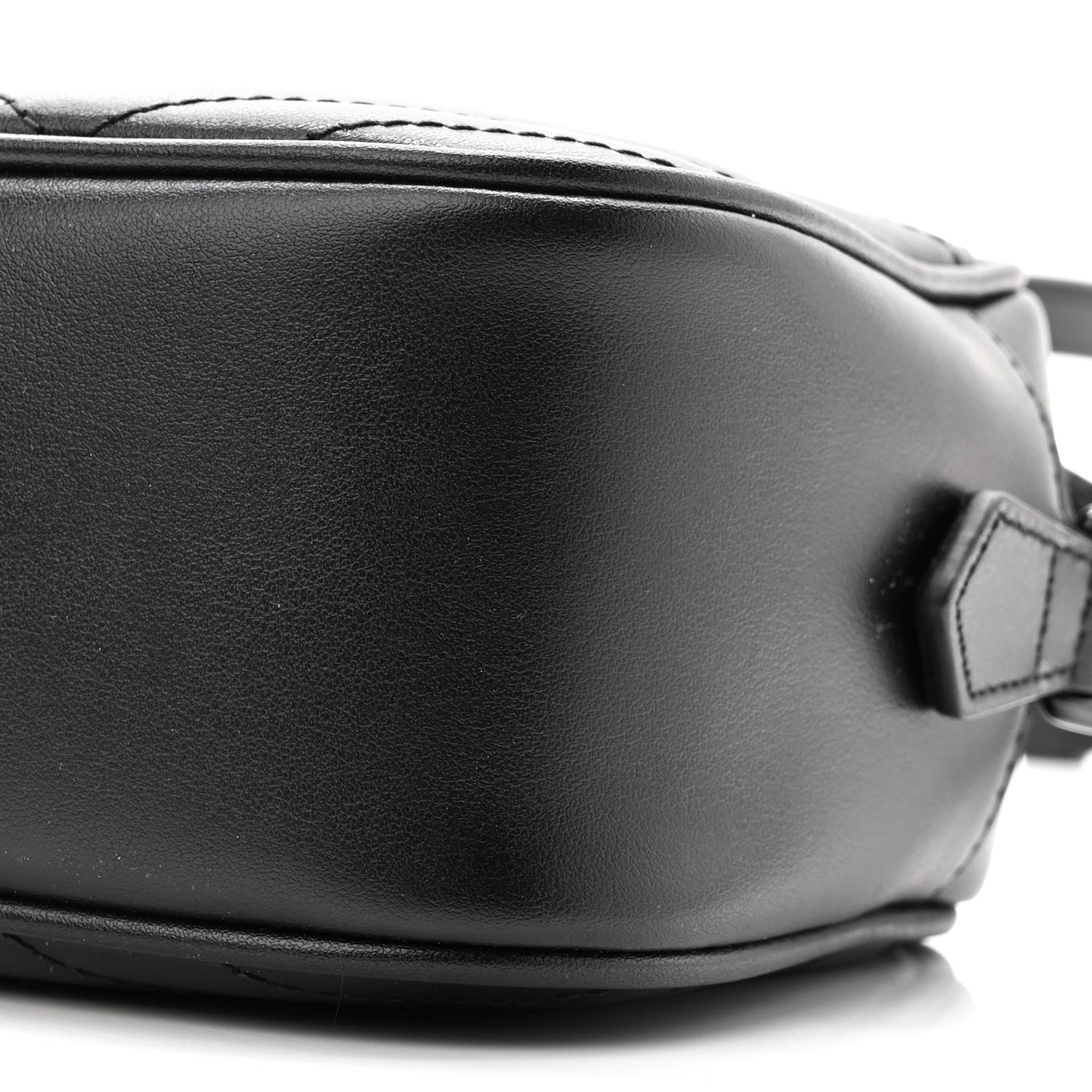 Gucci Calfskin Matelasse Monochrome Small GG Marmont Chain Shoulder Bag Black 9 of 9