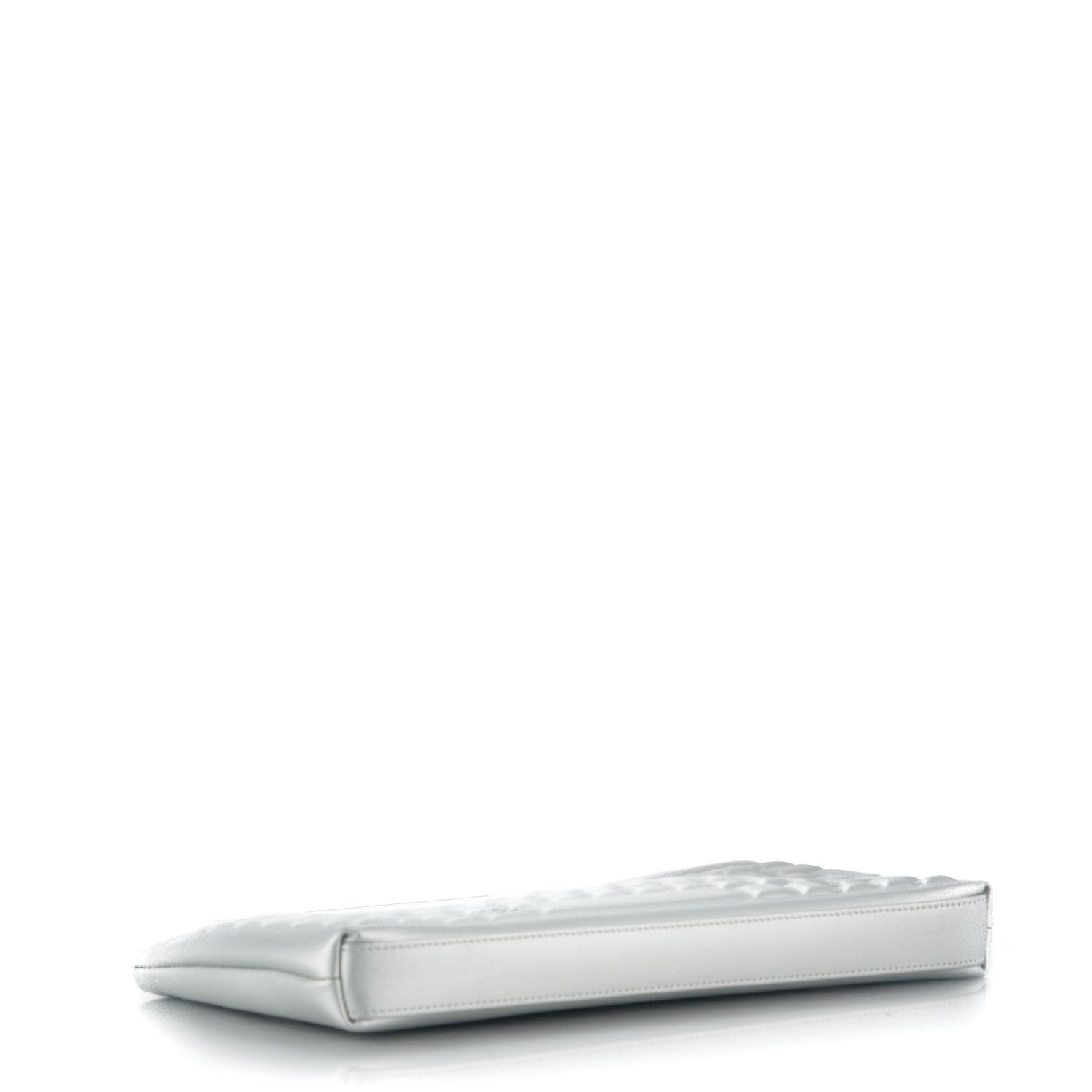Chanel Metallic Calfskin Keyboard Pouch Silver 4 of 7