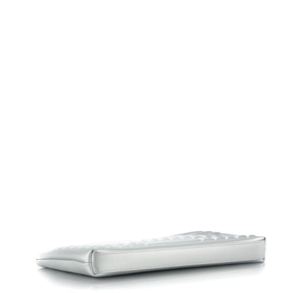 Chanel Metallic Calfskin Keyboard Pouch Silver 4 of 7