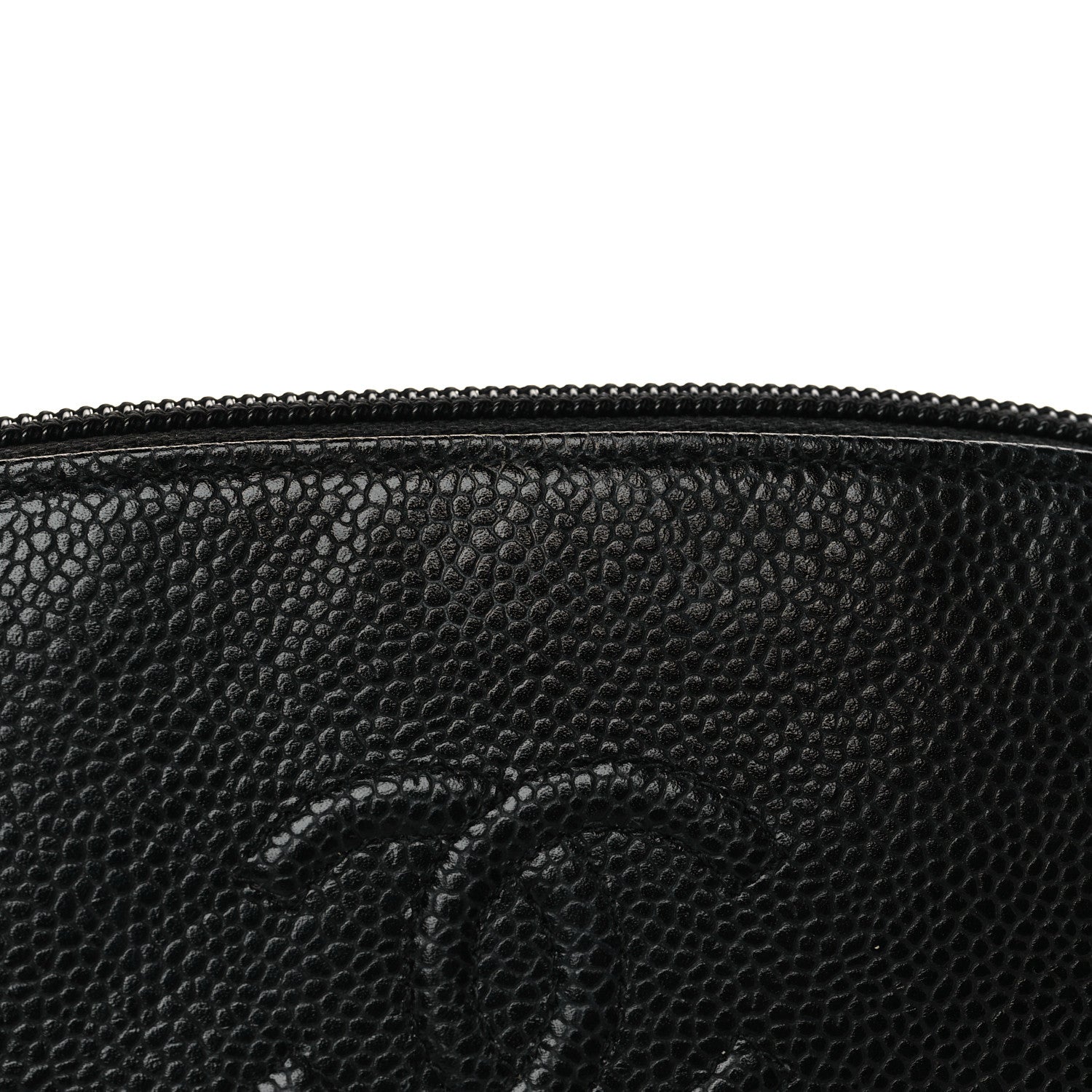 Chanel Caviar Timeless CC Cosmetic Pouch Bag Black 9 of 10