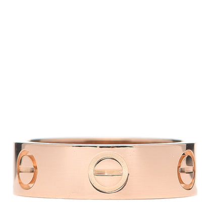 Cartier 18K Pink Gold 5.5mm LOVE Ring 51 5.75 1 of 5