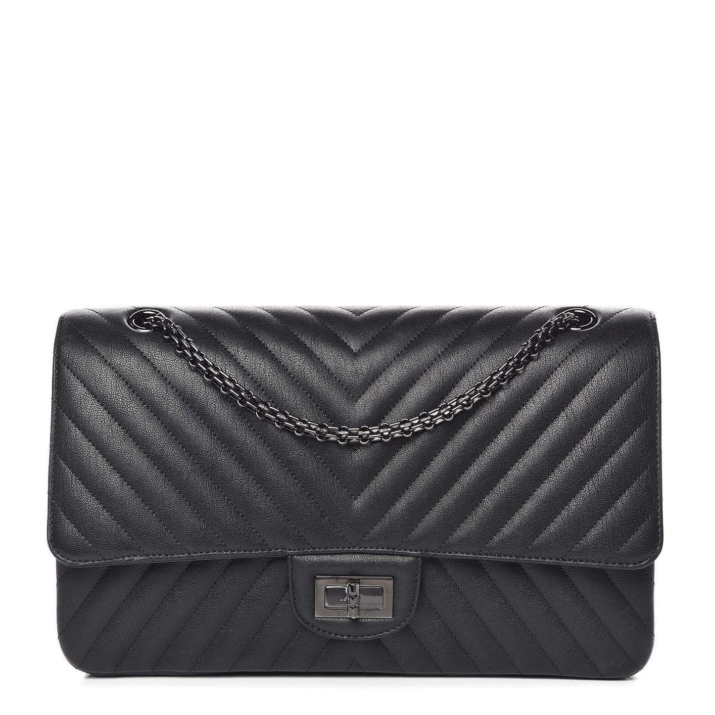 Sheepskin Chevron Quilted 2.55 Reissue 227 Flap So Black