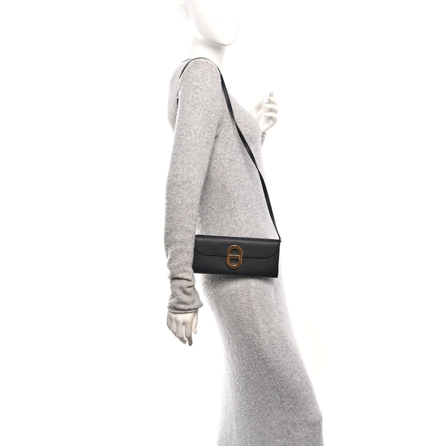 Hermes Epsom Maillon Wallet To Go Black 2 of 12