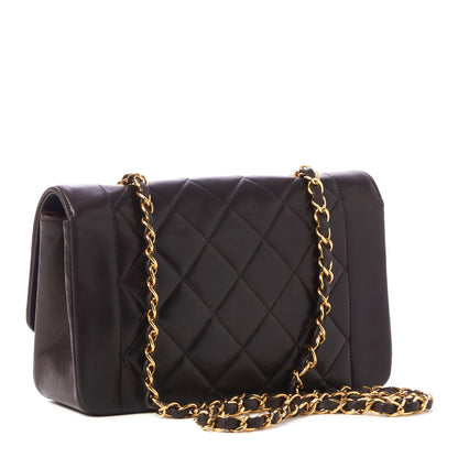 Chanel Lambskin Quilted Small Single Flap Black 2 of 9