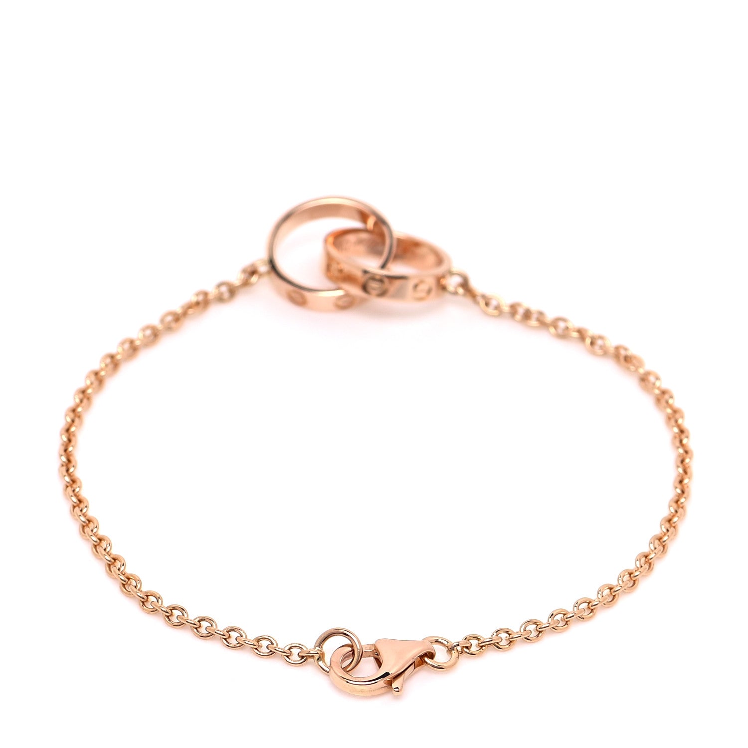Cartier 18K Pink Gold Interlocking LOVE Bracelet 3 of 5