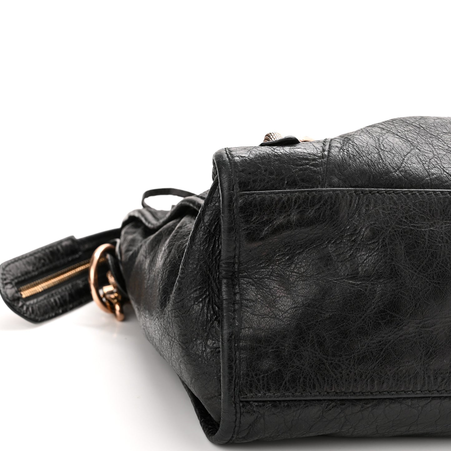 Agneau Giant 12 Rose Gold Hardware City Black