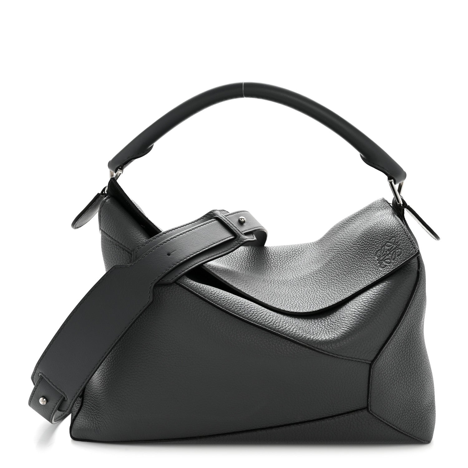 Loewe Grained Calfskin Large Puzzle Edge Bag Anthracite 1 of 16
