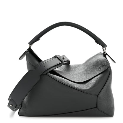 Loewe Grained Calfskin Large Puzzle Edge Bag Anthracite 1 of 16
