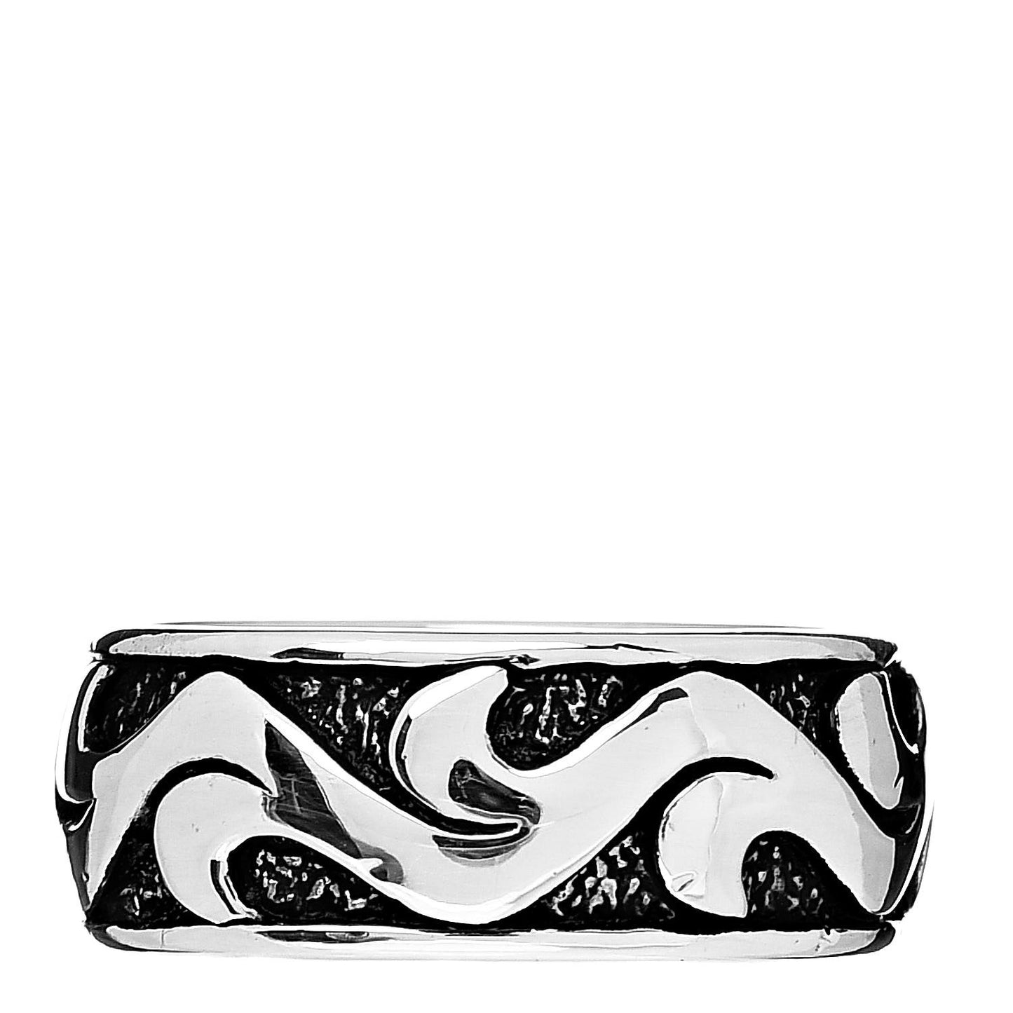 Sterling Silver Dayak Band Ring 52 6