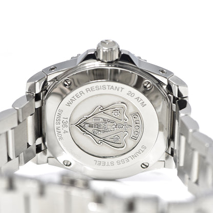 Gucci Stainless Steel Diamond Mother of Pearl 32mm Dive Quartz Watch 5 of 8