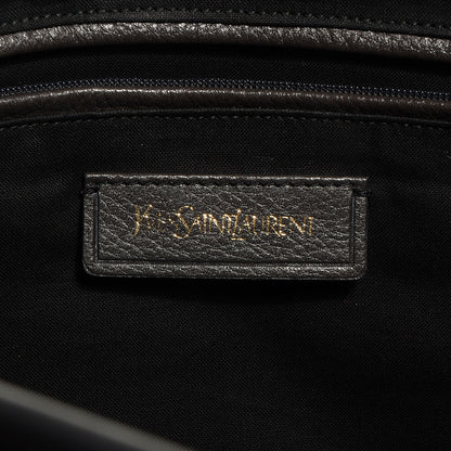 Saint Laurent Leather Perforated Large Cabas ChYc Pewter 6 of 8