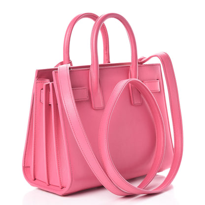 Saint Laurent Calfskin Nano Sac De Jour Lipstick Fuchsia 3 of 11