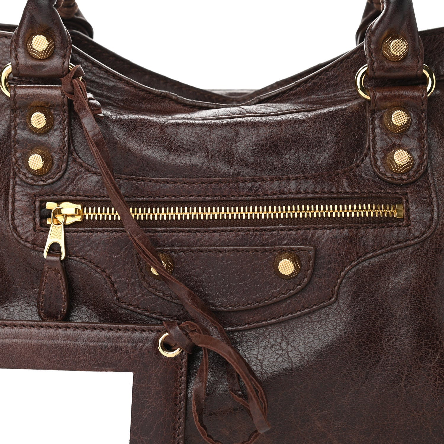 Balenciaga Agneau Giant 12 Gold Hardware City Cigare Fonce 8 of 11