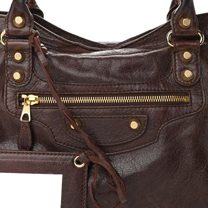 Balenciaga Agneau Giant 12 Gold Hardware City Cigare Fonce 8 of 11