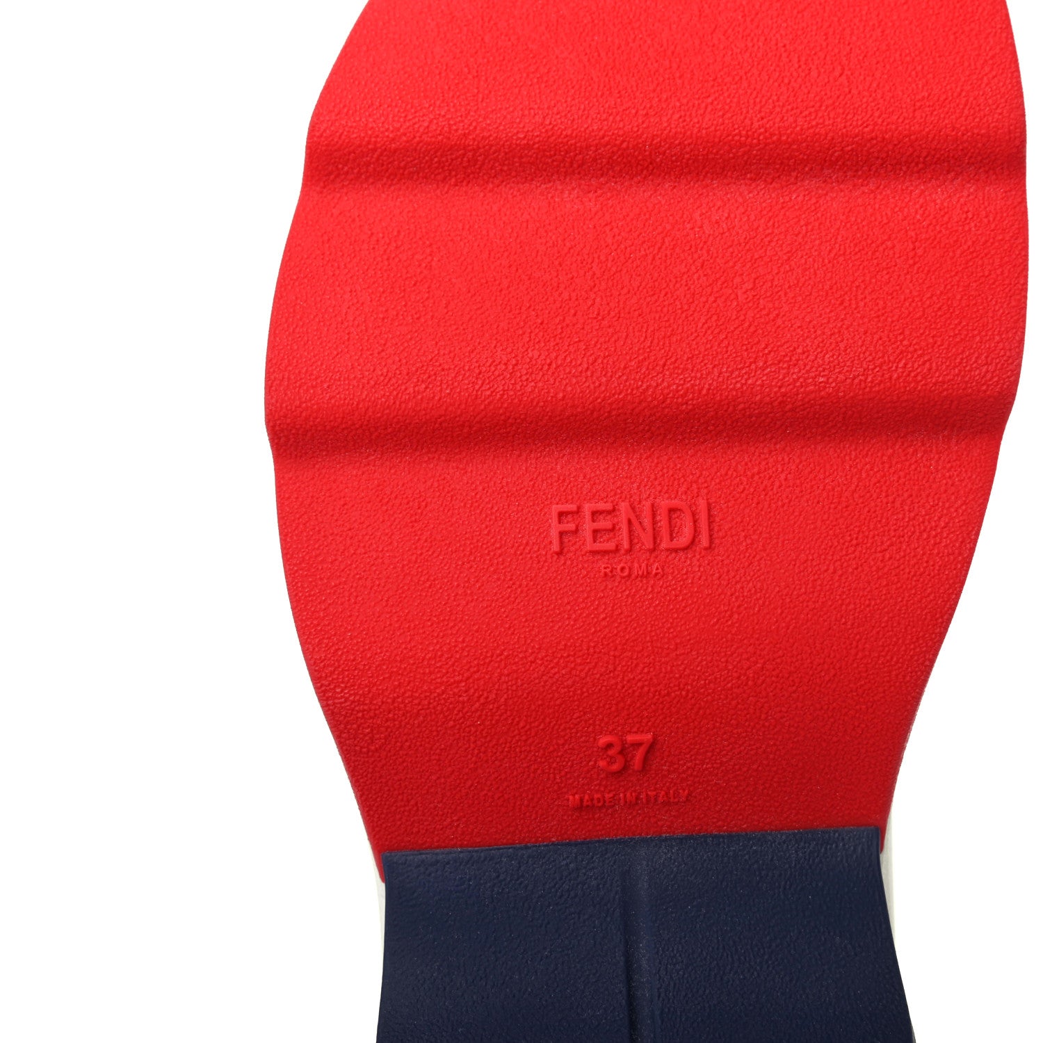 Fendi X FILA Stretch Knit Calfskin Mania Sock Sneakers 37 White Indaco Fiamma Tobacco Black 6 of 6