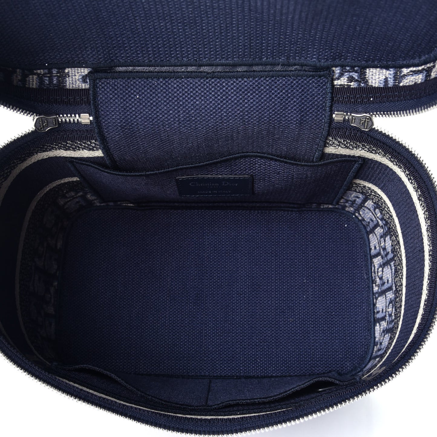 Oblique Diortravel Vanity Case Blue