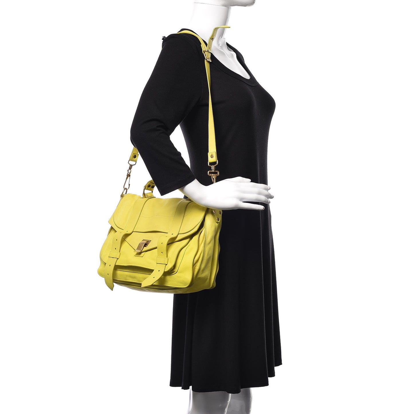 Lambskin Medium PS1 Satchel Citron