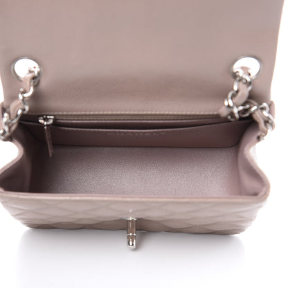 Chanel Caviar Quilted Mini Square Flap Taupe 5 of 10