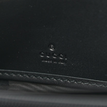 Gucci Suede Patent Web Ophidia Zip Around Wallet Hibiscus Red Black 6 of 8
