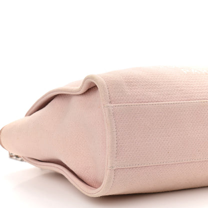 Chanel Canvas Small Deauville Tote Rose Pink 8 of 9