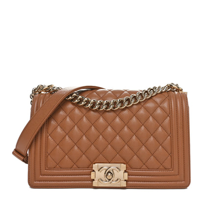 Chanel Caviar Quilted Medium Boy Flap Brown 1 of 10