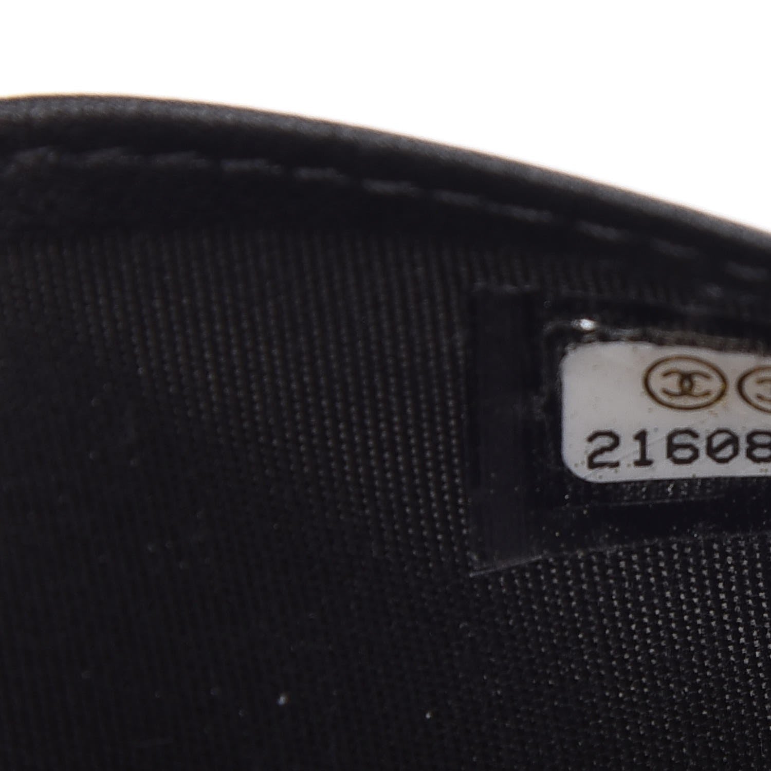 Chanel Metallic Goatskin Calfskin Boy Yen Wallet Silver Black 8 of 9