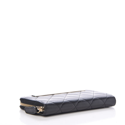 Chanel Lambskin Quilted Small Trendy CC Zip Around Wallet Black 4 of 9