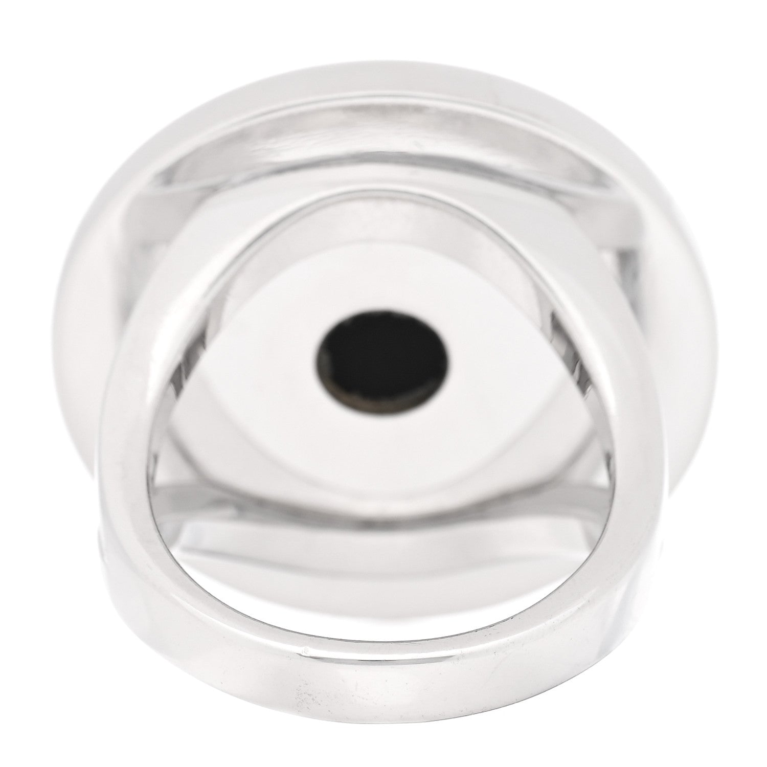 Bulgari 18K White Gold Black Onyx Bvlgari Bvlgari Ring 52 6 3 of 4