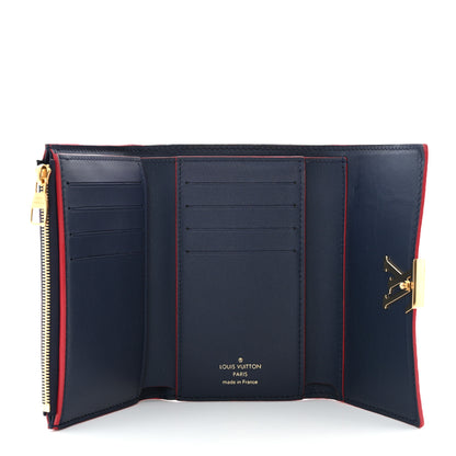 Louis Vuitton Taurillon Capucines Compact Wallet Marine Rouge 5 of 9