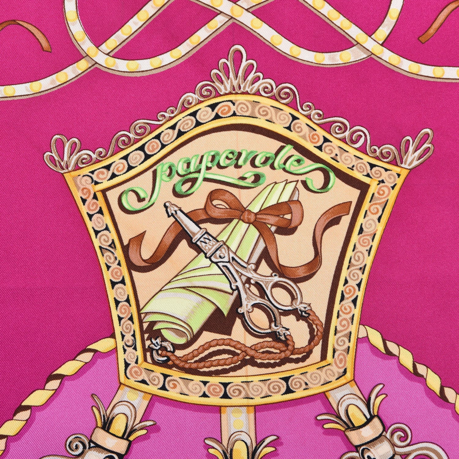 Hermes Silk Paperoles Scarf 90 4 of 9