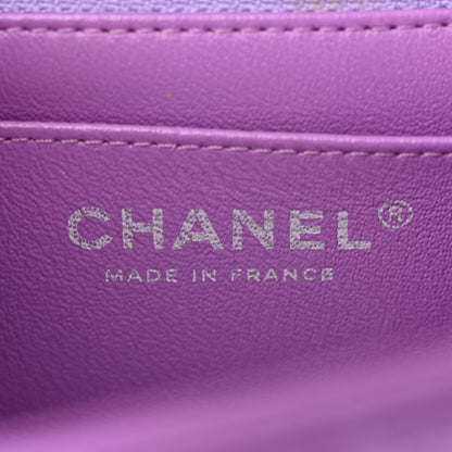 Chanel Lambskin Quilted Mini Square Flap Purple 6 of 10