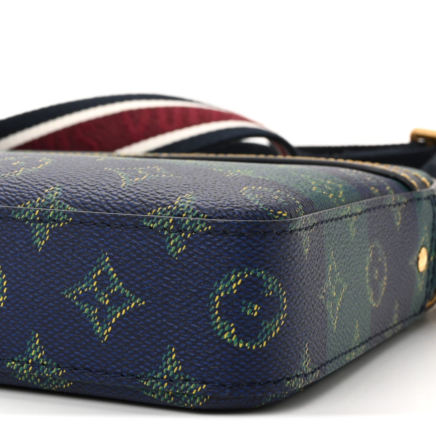 Louis Vuitton Monogram Heritage Stripes Trio Messenger Blue 10 of 10