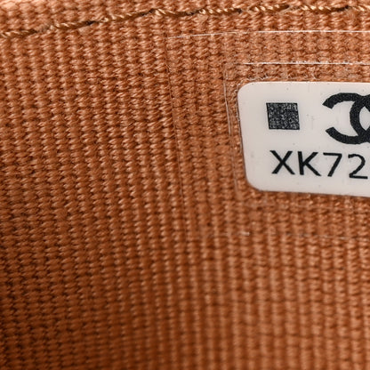 Chanel Caviar Quilted Flap Card Holder Wallet Brown 8 of 9