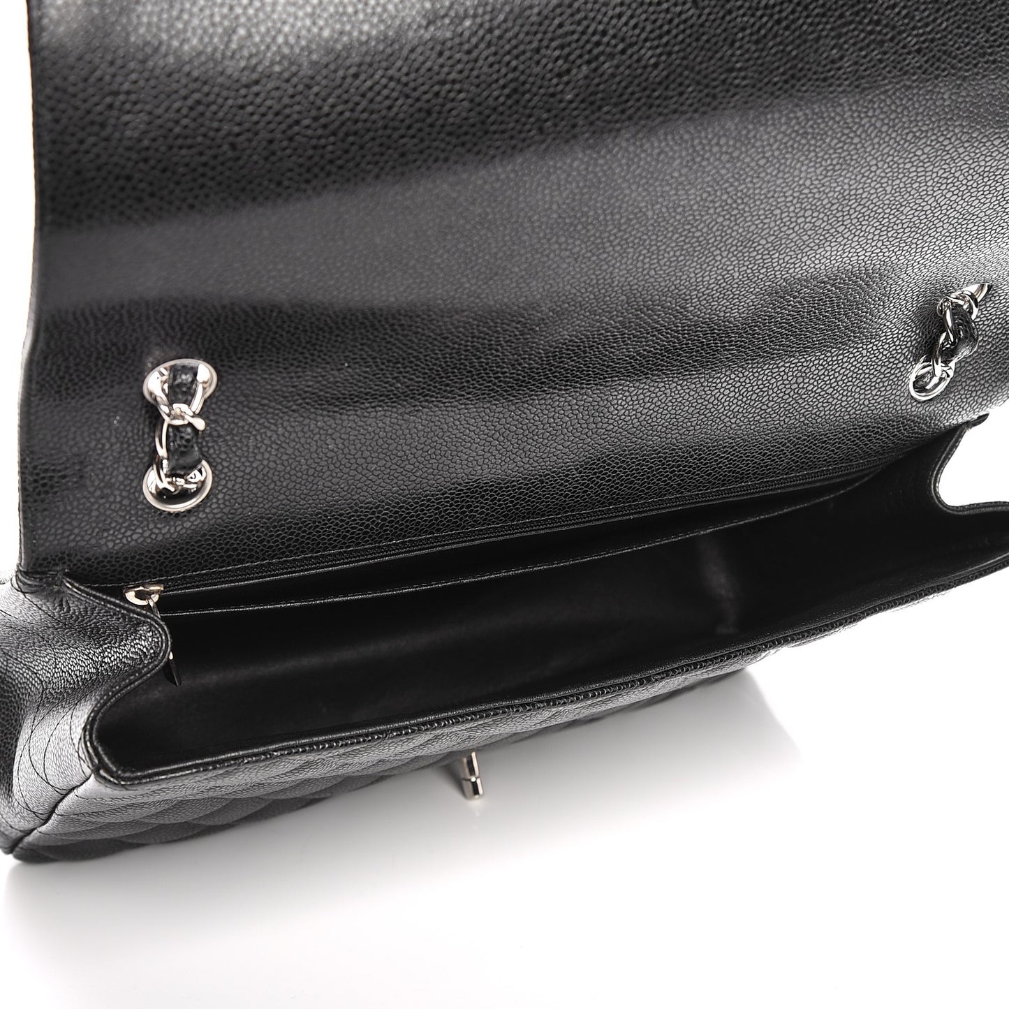 Caviar Quilted Maxi Single Flap Black