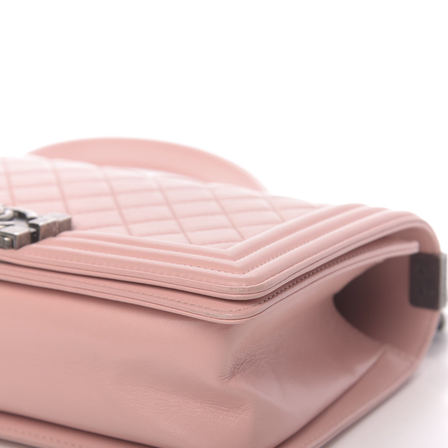 Chanel Lambskin Quilted Medium Boy Flap Light Pink 10 of 12