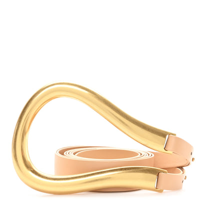 Bottega Veneta French Calfskin Cintura Belt S Almond Gold 1 of 4