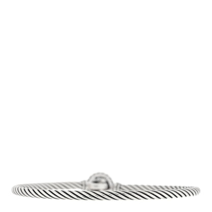 David Yurman Sterling Silver Pearl 3mm Chatelaine Bracelet 2 of 4