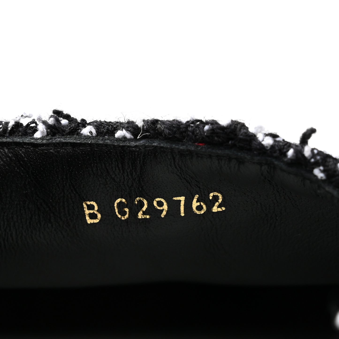 Tweed Lambskin Patent CC Espadrilles 40 Black White