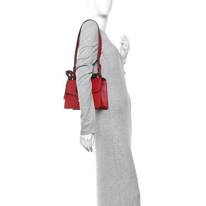 Gucci Calfskin Small Sylvie Shoulder Bag Hibiscus Red 2 of 17