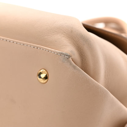 Salvatore Ferragamo Calfskin Fiamma Bag New Bisque 14 of 21
