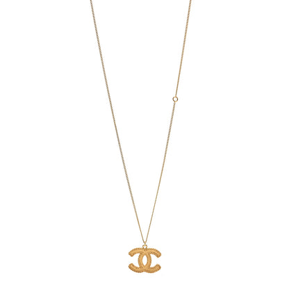 Chanel Metal CC Necklace Matte Gold 1 of 6