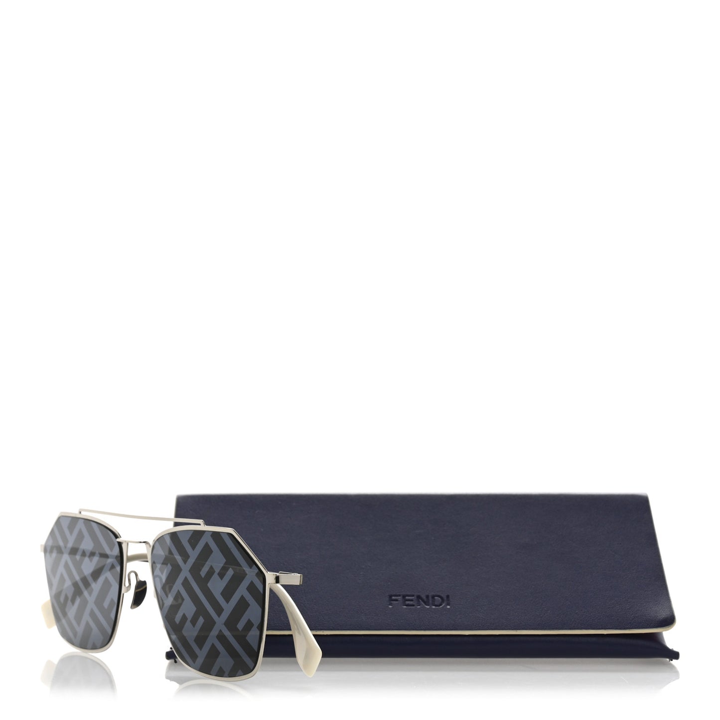 Metal Aviator Sunglasses FFM0022/S Silver