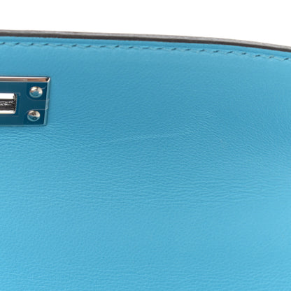 Hermes Epsom Mini Kelly Sellier 20 Celeste 11 of 13