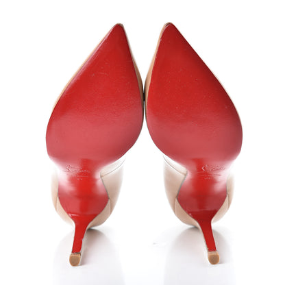 Christian Louboutin Patent Pigalle 120 Pumps 39 Nude 7 of 19