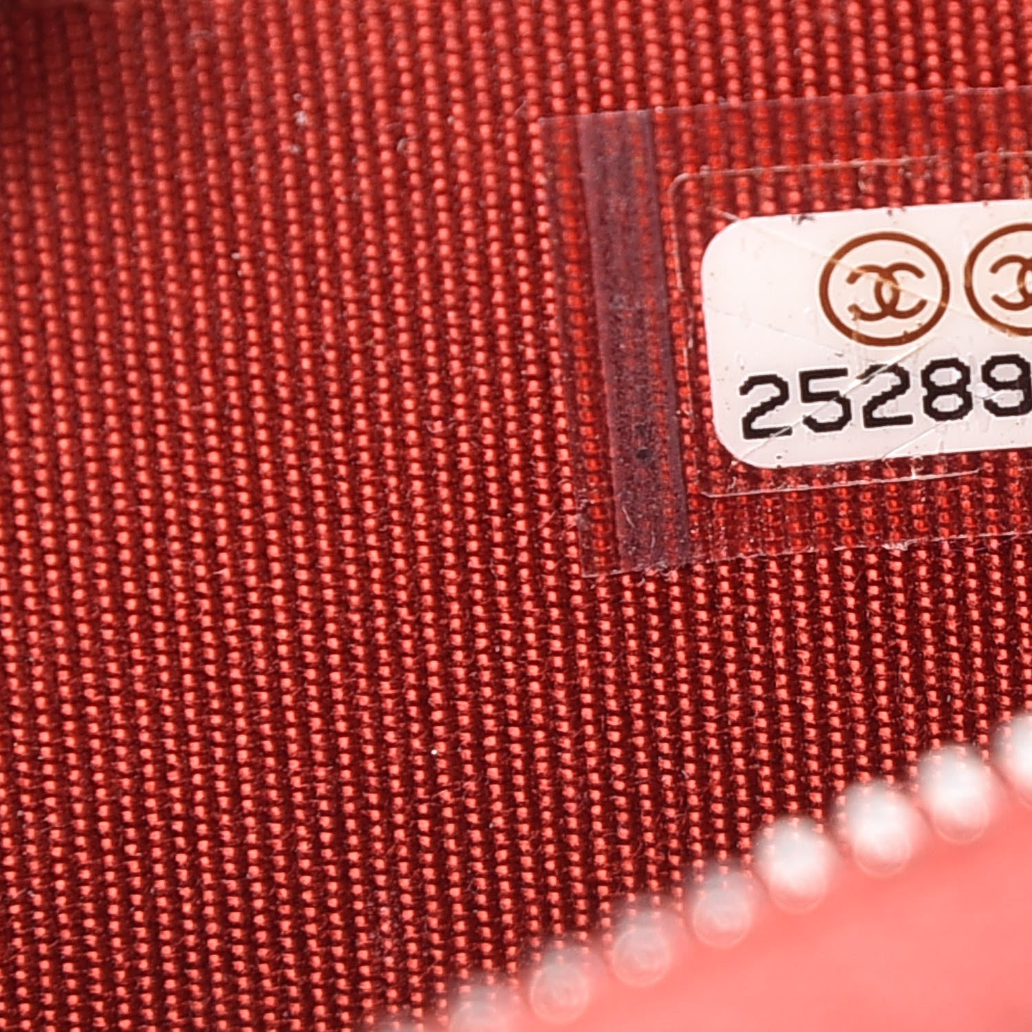 Chanel Caviar Quilted Zip Coin Purse Red 7 of 14