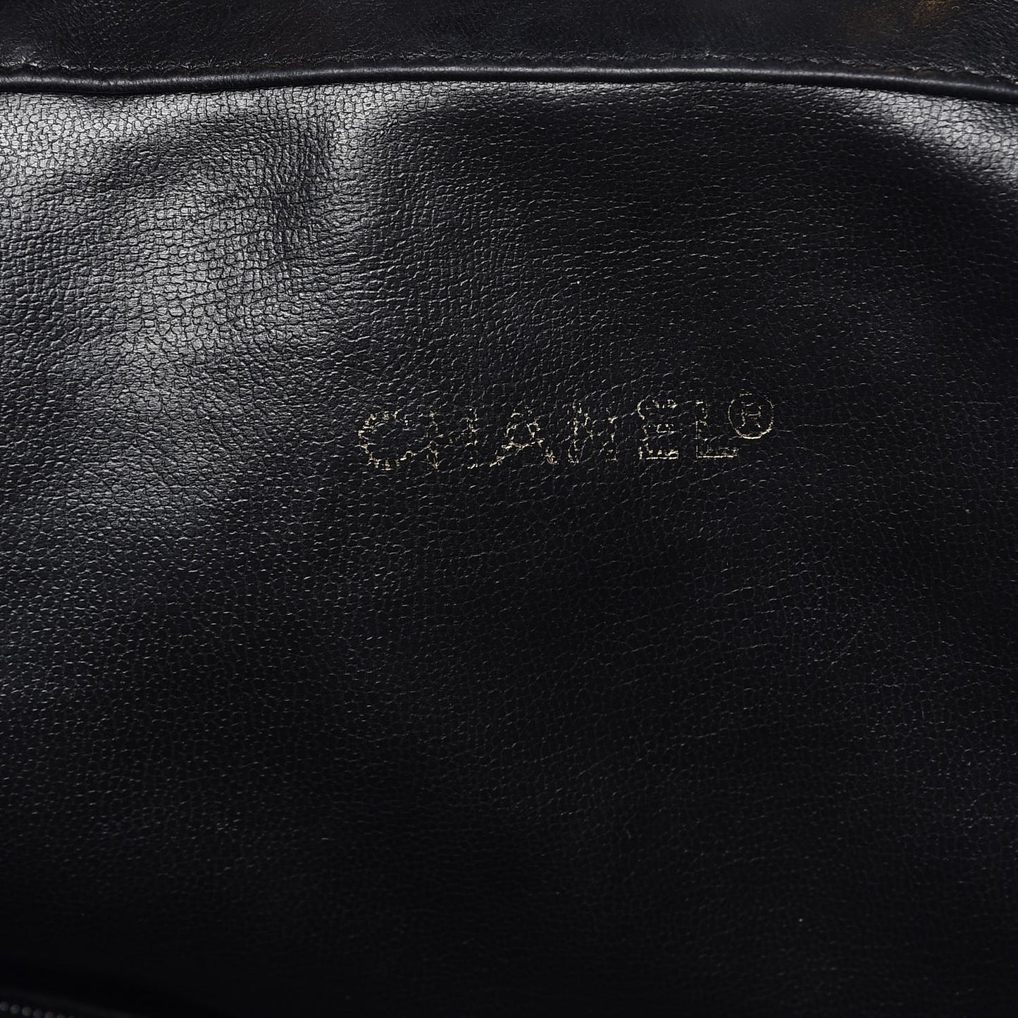 Lambskin Quilted Drawstring Backpack Black