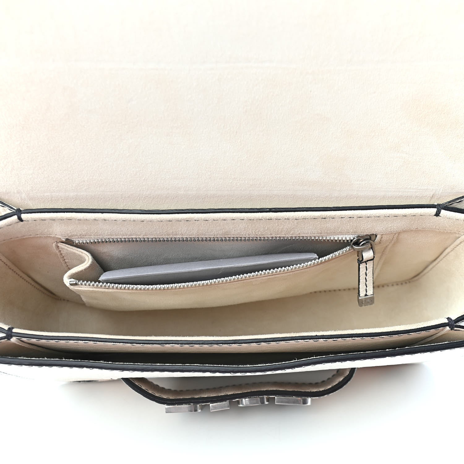 Christian Dior Canyon Grained Lambskin Dio(r)evolution Flap Bag Off White 5 of 9