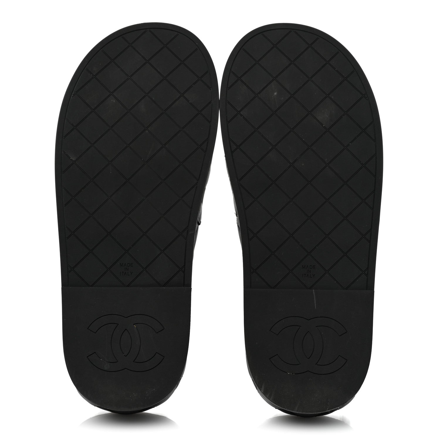Chanel Lambskin Quilted CC Mules Sandals 39 Black 5 of 8