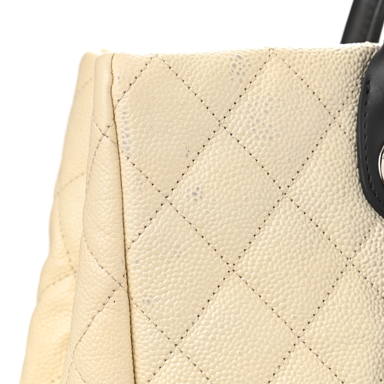 Chanel Caviar Ombre Large Shopping Tote White 11 of 12