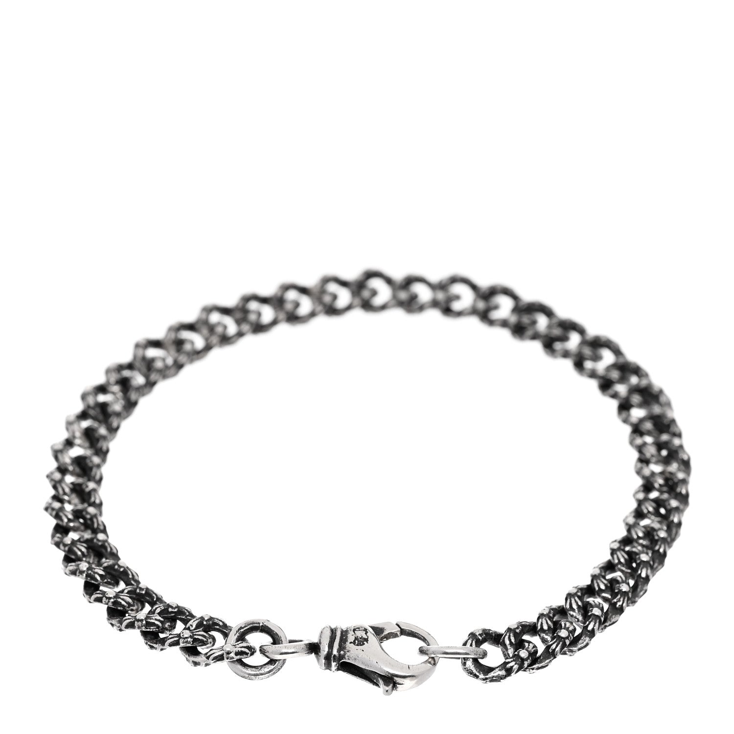 Chrome Hearts Sterling Silver Mini Extra Fancy Link Bracelet 2 of 4